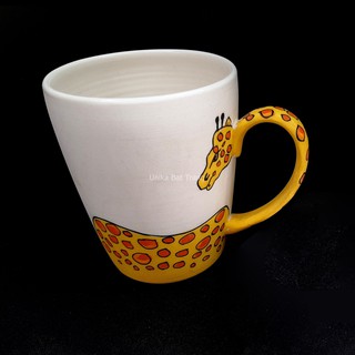 Cốc Vẽ Hươu Cao Cổ - Vẽ Bằng Tay Cao Cấp