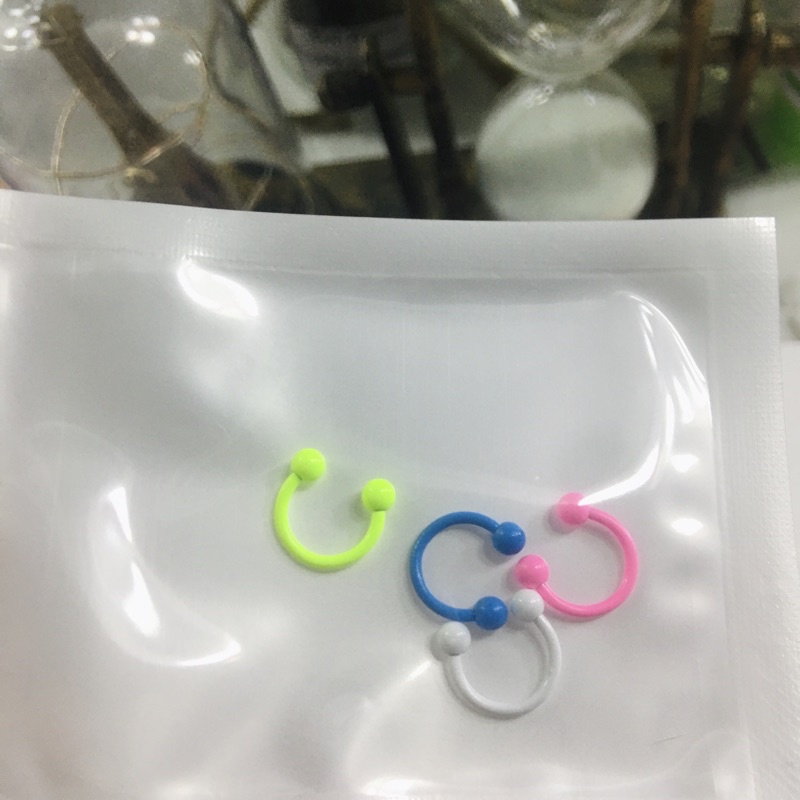Khuyên Tai / Khuyên Septum (8mm) - KHUYÊN CHỮ U (Nhiều màu) - Khuyên Thép Y Tế Phủ Sơn - 69STORE