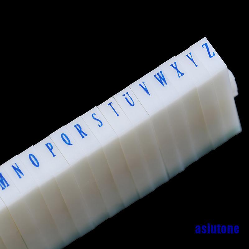 (asiutone)1 Set English Alphabet Letters Numbers Rubber Stamp Free Combination Diy Craft