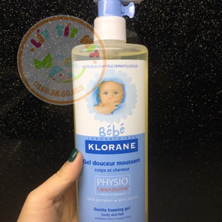 SỮA TẮM BEBE KLORANE – SỮA TẮM GỘI 2 IN 1 CHO TRẺ SƠ SINH