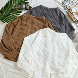 ÁO NHUNG ULZZANG TAY BỒNG