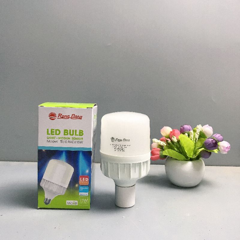 Bóng led cảm biến rạng động 9W 15W tự bật sáng khi có chuyển động