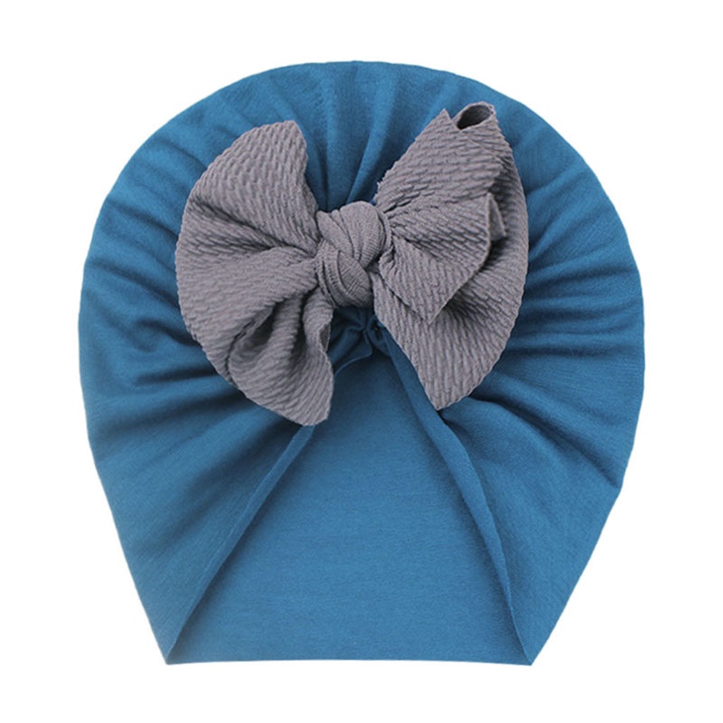 Mũ Turban Mềm Thắt Nơ Thời Trang Xuân Hè Cho Bé Gái Sơ Sinh