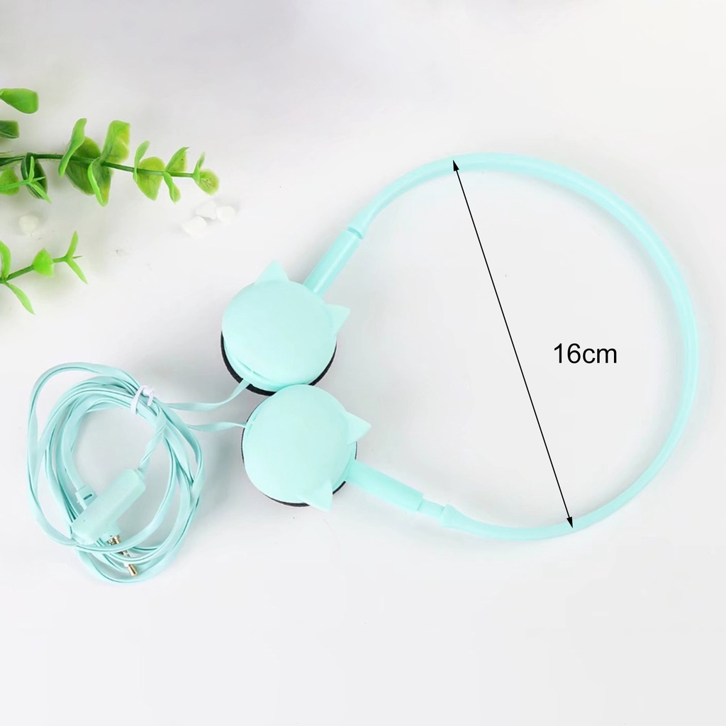 Tai Nghe Chụp Tai Có Mic Thiết Kế Hoạt Hình Cho Điện Thoại Thông Minh