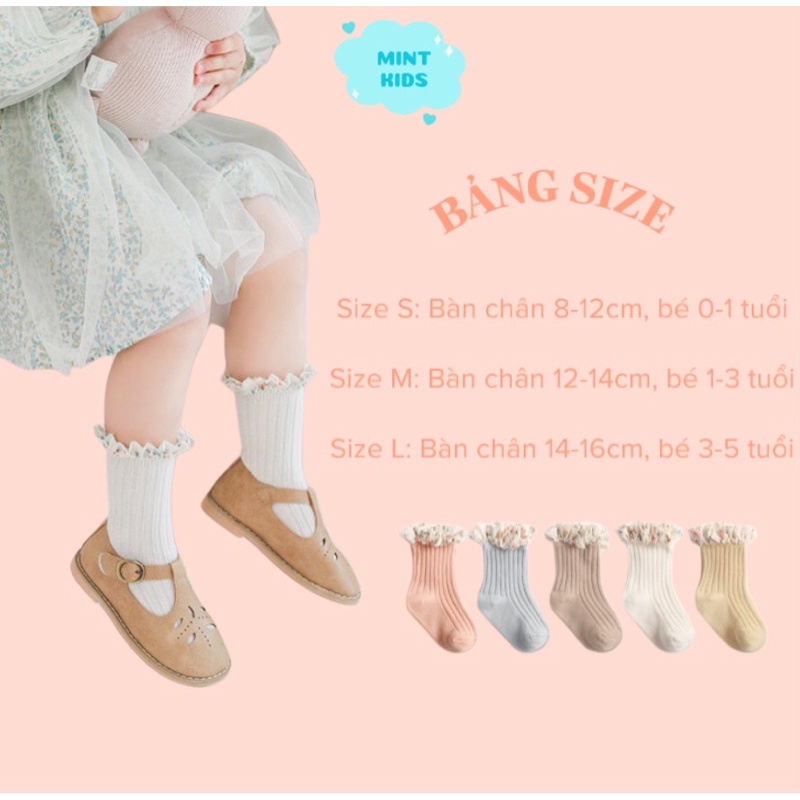 Tất Cổ Bèo Hoa Nhí Nemo Baby Cho Bé 0 Đến 5 Tuổi TD-02