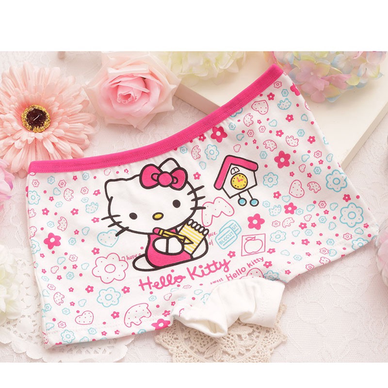 Set 3 quần lót in hình mèo kitty dễ thương cho bé gái