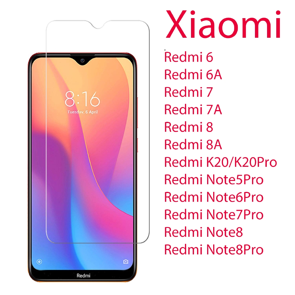 Kính cường lực cho Redmi 10X4G 10X5G 10XPro 5Plus 6A 7Pro 8 8APro 9 9A9C K20Pro K30 Note5A Note5Pro POCO F2 ProM2Pro