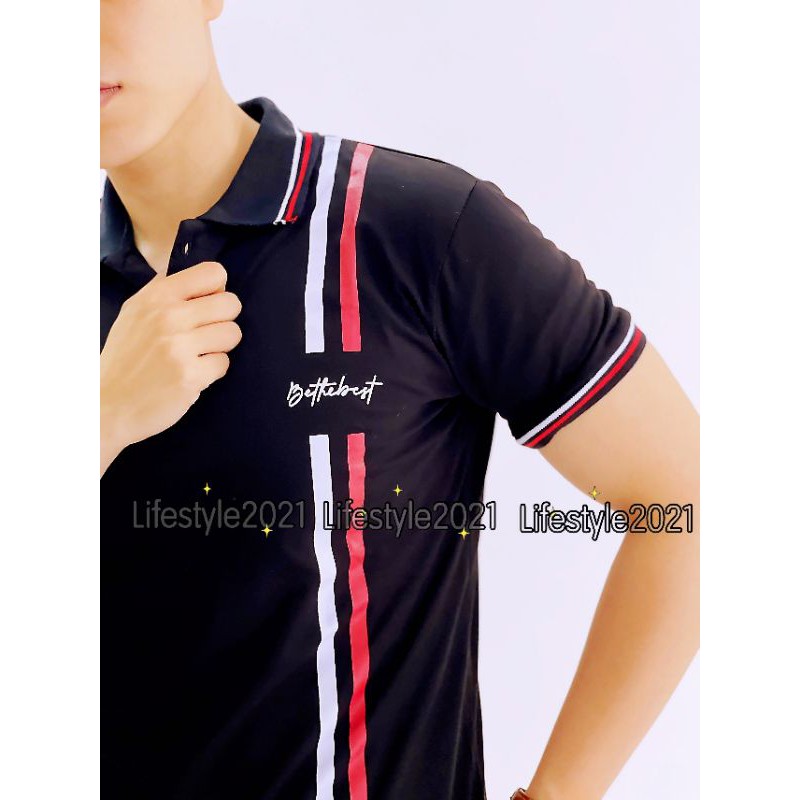 Áo phông nam tay ngắn cổ trụ chất cotton hút mồ hôi phù hợp đi chơi đi dạo đi tiệc | BigBuy360 - bigbuy360.vn