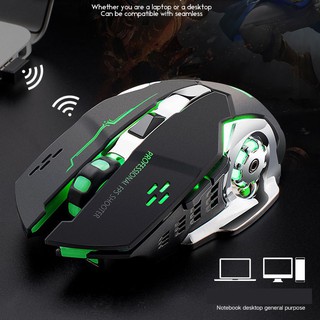 Chuột không dây chuyên game pin sạc EWEADN M500 Led 7 màu