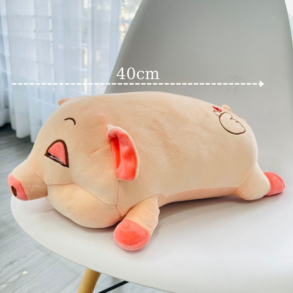 Gối ôm hình Heo Cute M2T BEDDING Kích thước 40cm