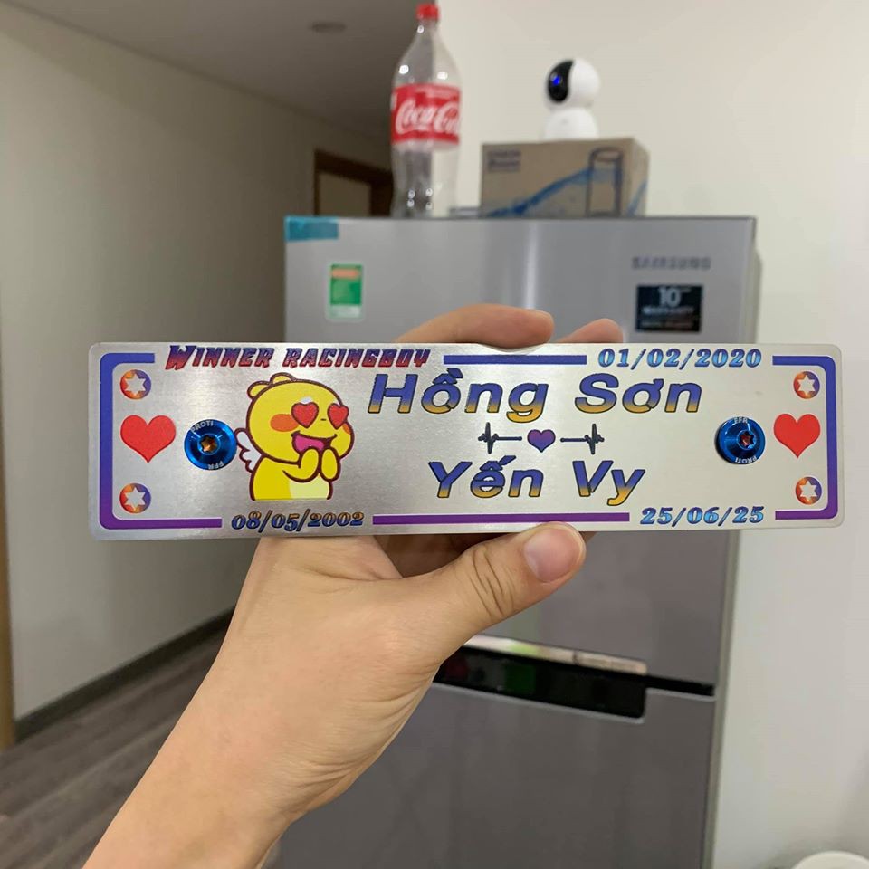 Bảng tên xe AB - WAVE - VARIO - WINNER - Thiết kế theo yêu cầu