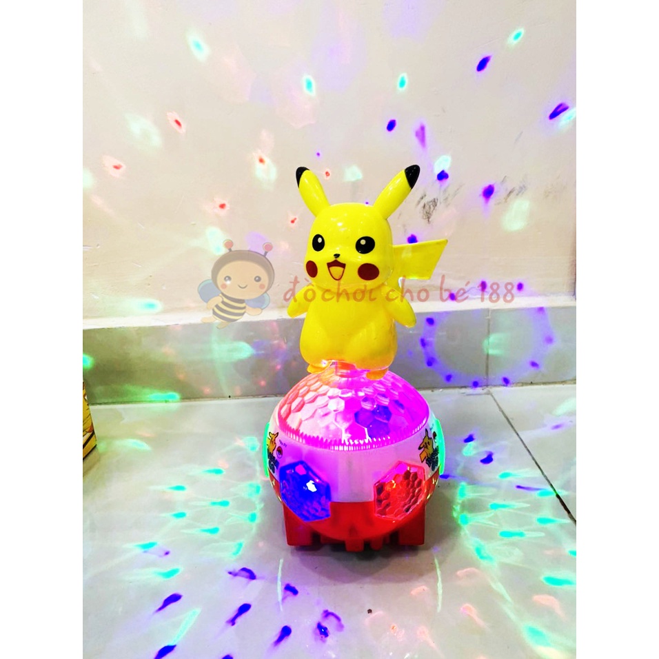 Đồ chơi pikachu nhạc đèn chạy pin cho bé