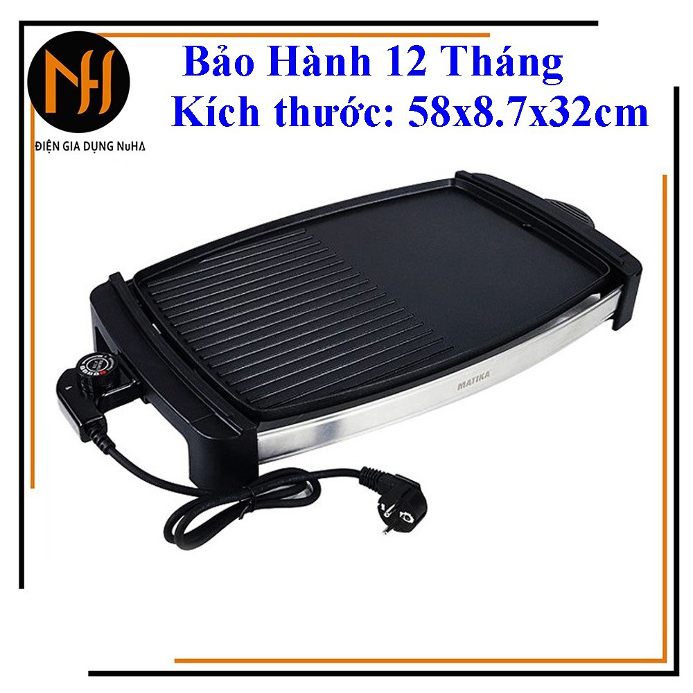 BẾP NƯỚNG ĐIỆN MATIKA MTK-4945, công suất 2000W, bảo hành 12 tháng