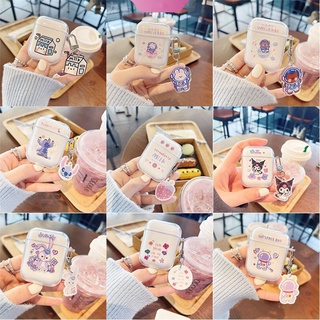 Vỏ bảo vệ hộp sạc tai nghe AirPods 1/2 / 11 / 12/nhiều họa tiết dễ thương