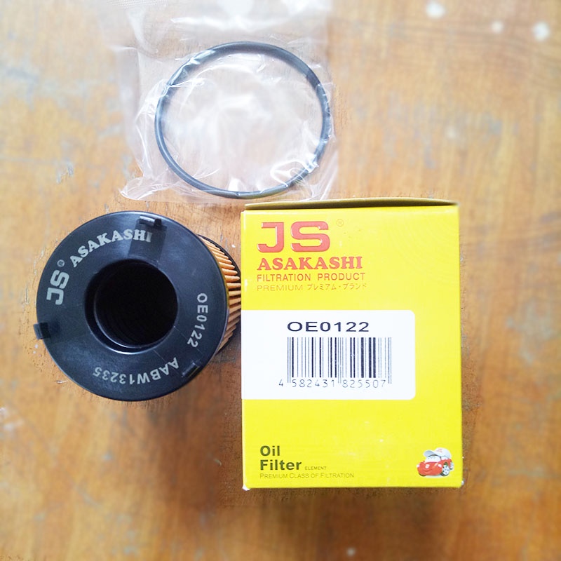 Lọc nhớt- lọc dầu OE0122 JS Asakashi Nhật Bản dành cho xe Isuzu Mu-X 1.9 2017, 2018, 2019, 2020, 2021, 2022, 2023