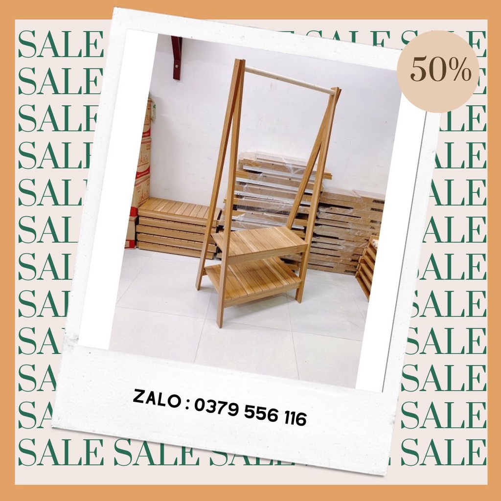 Kệ Treo Quần Áo, Giá Treo Quần Áo Chữ A 2 Tầng Gỗ MDF - Chống Mối Mọt Chịu Tải Tốt - Bảo Hành 6 Tháng