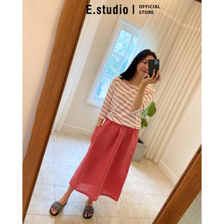 Chân váy dài linen E.studio túi hộp phong cách Hàn Quốc
