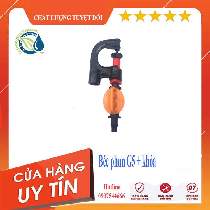 50 bộ béc tưới phun mưa G5000 điều chỉnh lưu lượng