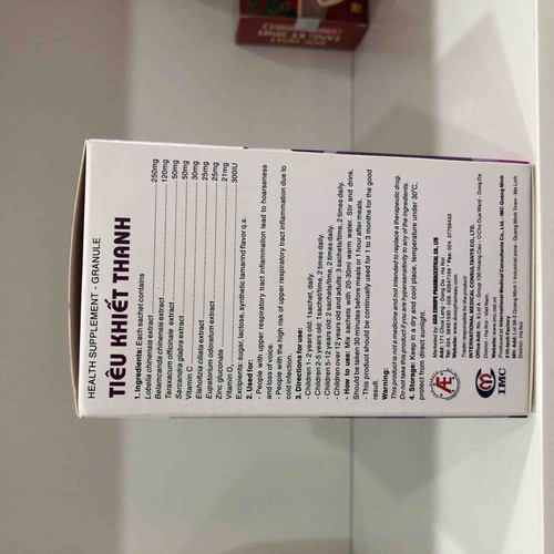 [Chính hãng ] TIÊU KHIẾT THANH - GIÚP GIỌNG NÓI TRONG SÁNG HƠN