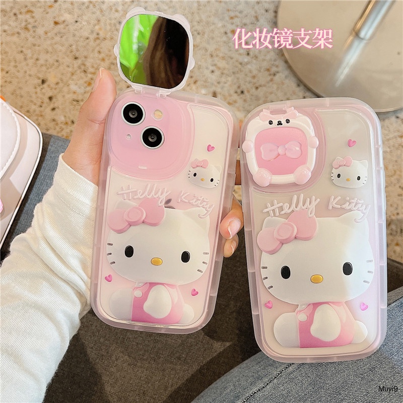 Ốp Điện Thoại Gương Hoạt Hình Hello Kitty Cho IPhone13promax I11 IPhone12ProMAX I12 Iphone11Promax IphoneXS MAX XR IPhone13