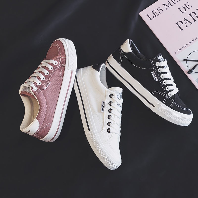 Giày bata vải canvas thời trang Hàn Quốc năm 2020 dành cho nữ