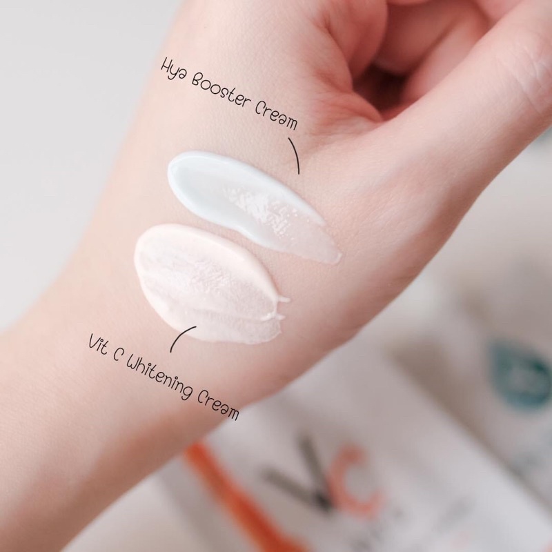 Kem dưỡng ẩm hya booster cream&vit c whitening cream 7g.