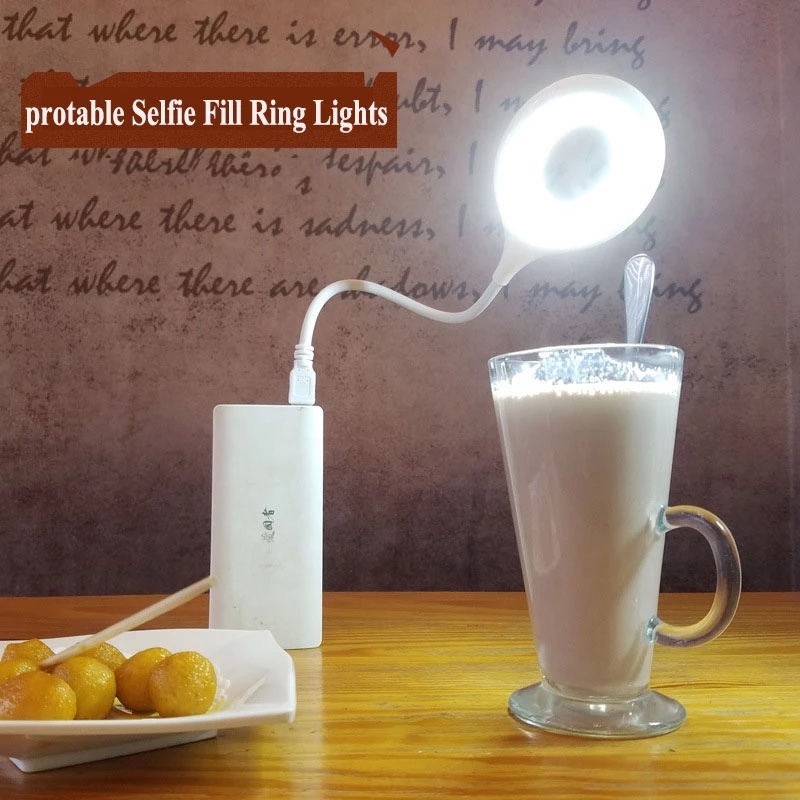 Đèn LED để bàn mini cổ ngỗng linh hoạt/ sạc USB tiết kiệm năng lượng