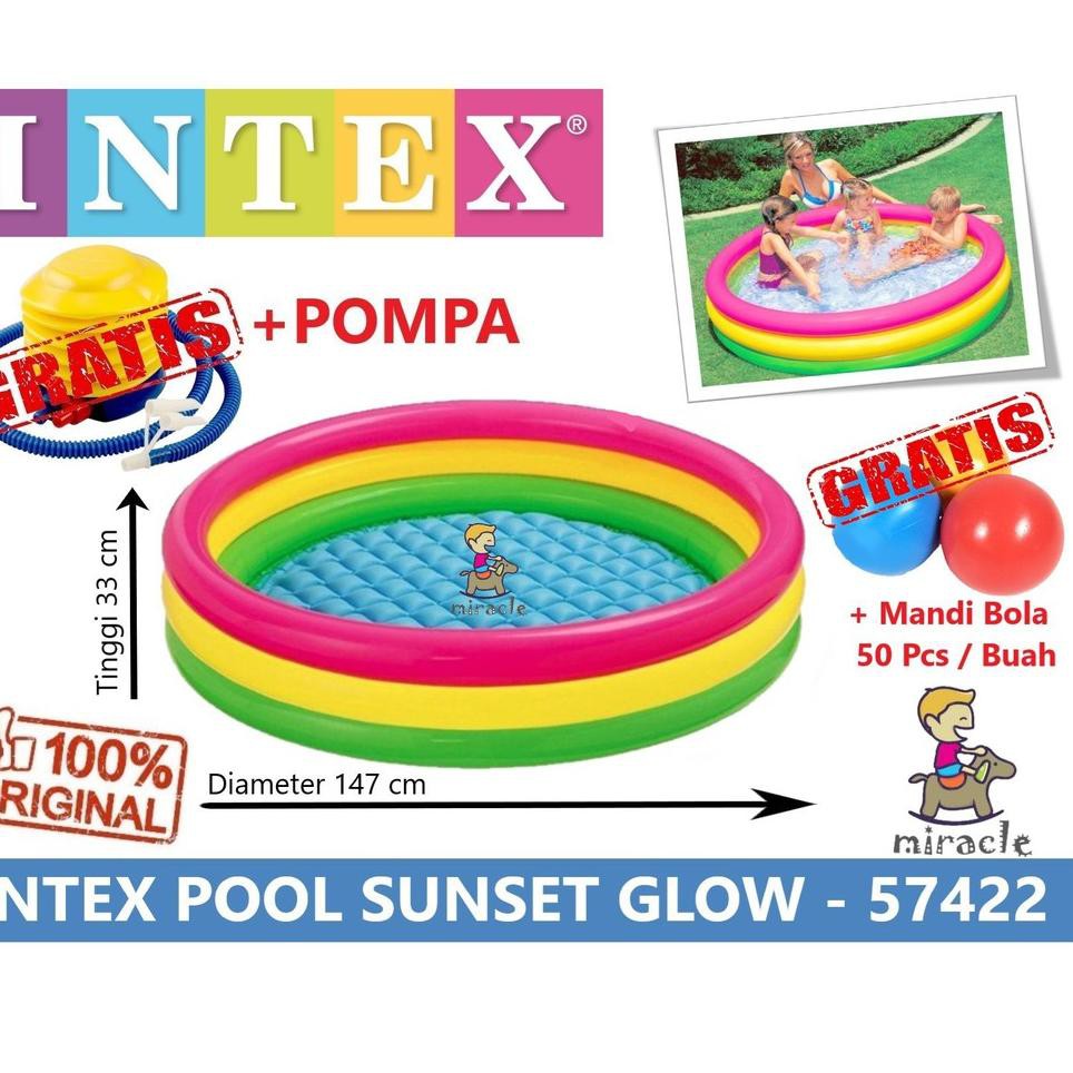 5.5 Cầu Vồng Hồ Bơi 147cm X33Cm Intex Sunset Glow 57422