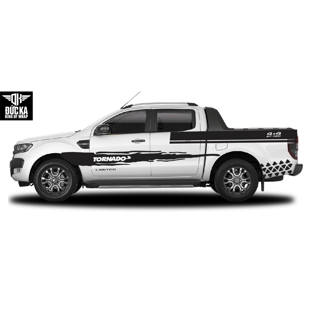 Decal Tem Xe Ô Tô Ford Ranger