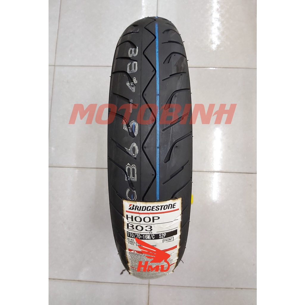 Lốp/vỏ xe 110/70-16 B03 TL Bridgestone dành cho xe SH 300I, SH 350I