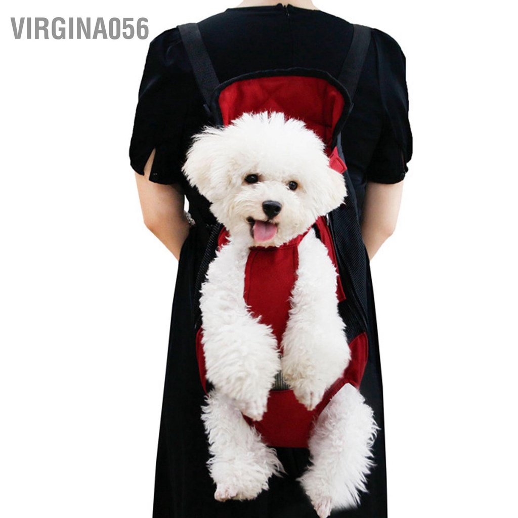 Virgina056 Balo đeo ngực cho thú cưng Có thể điều chỉnh được di động chó phía trước du lịch đi bộ đường dài Cắm trại rảnh tay