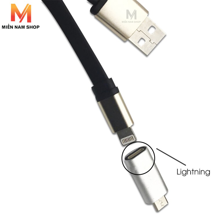 Đầu chuyển đổi từ Lightning ios - USB to Lightning sang android Micro USB