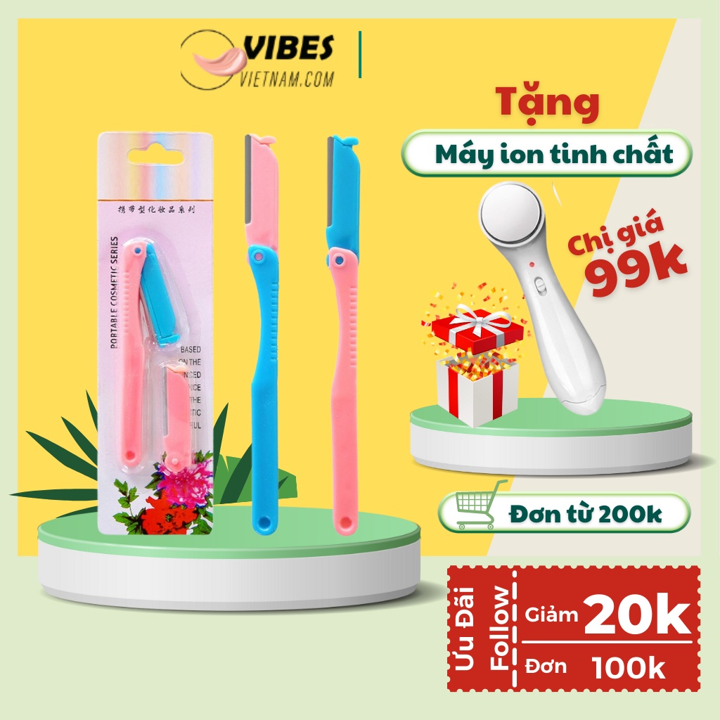 Dao Tỉa Chân Mày Cạo Lông Mày ALLIN - Tặng Kèm Lưỡi Thay Thế Chuyên Dụng vibesvietnam