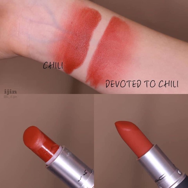 Son Mac fullsize Ruby woo/Chili/Devote to chili/Mull it over