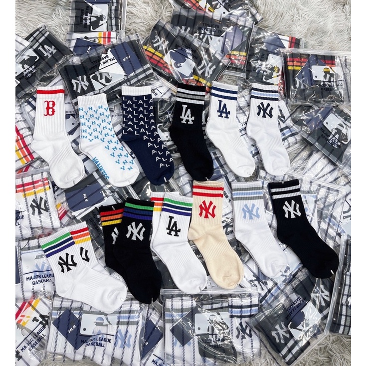 set 3 đôi tất MLB size 30-40