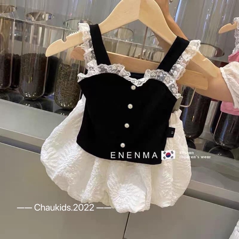 Sét 2 dây kèm quần đũi xốp bồng cho bé từ 10-22kg💋