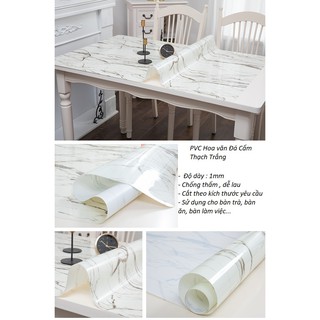 khăn trải bàn PVC chống thấm hoa văn đá
