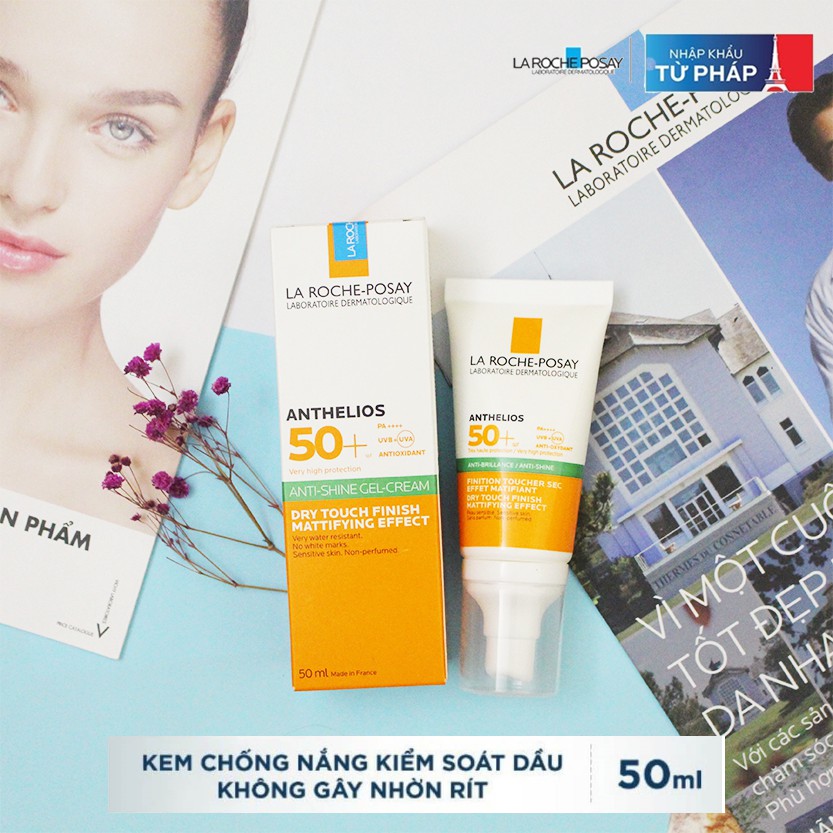 [NHẬP KHẨU-TEM PHỤ] Kem Chống Nắng La Roche-Posay Anthelios XL Kiểm Soát Dầu Không Gây Nhờn Rít SPF50+ 50m