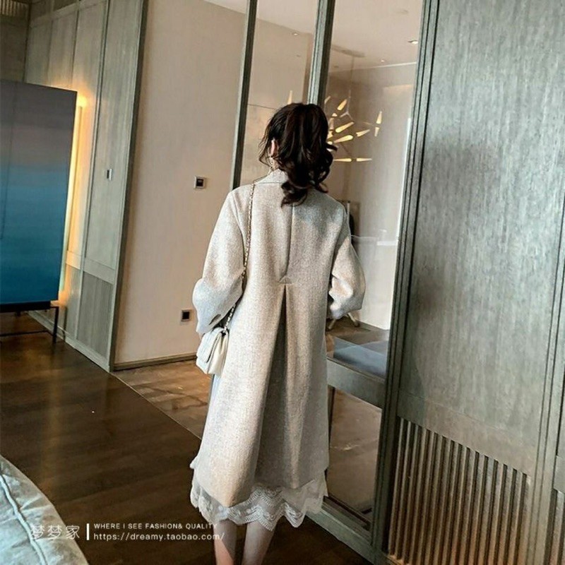 Áo dạ dáng dài xinh xinh