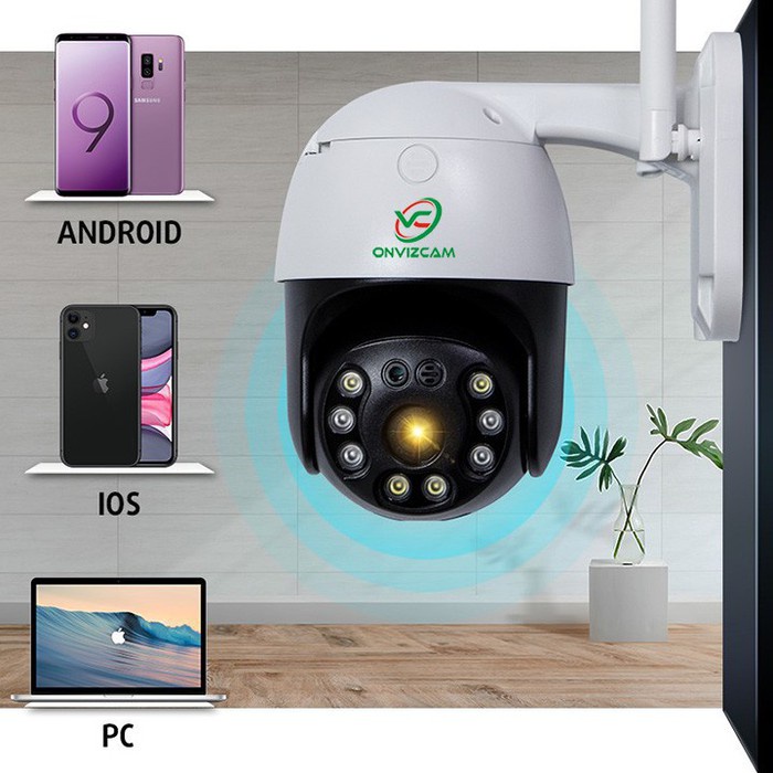 [Mã 273ELHA100K0 hoàn 7% đơn 500K] Camera WIFI PTZ ONVIZCAM HK30 3.0MP Siêu Nét, Xoay 360, Đàm Thoại 2 Chiều