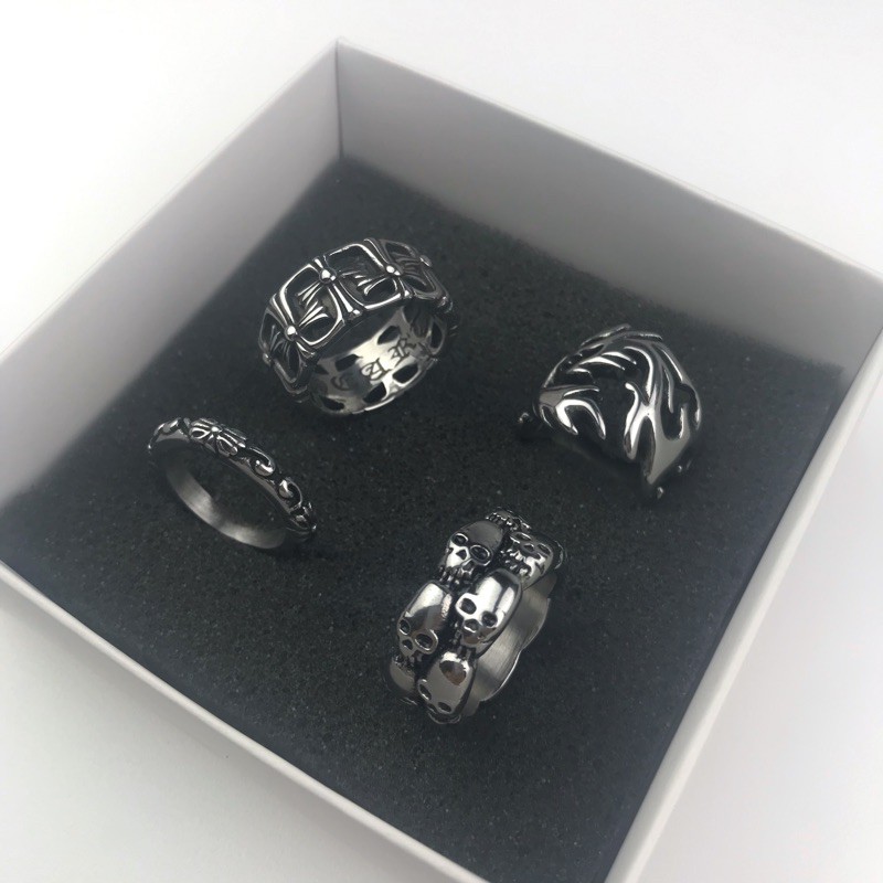 Skull Ring - Chrome heart ring / nhẫn đầu lâu - nhẫn CH mỏng