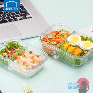 Hộp thủy tinh chia ngăn Lock&Lock Glass Food Container dung tích từ 860ml đến 1040ml LLG456 LLG457 LLG458