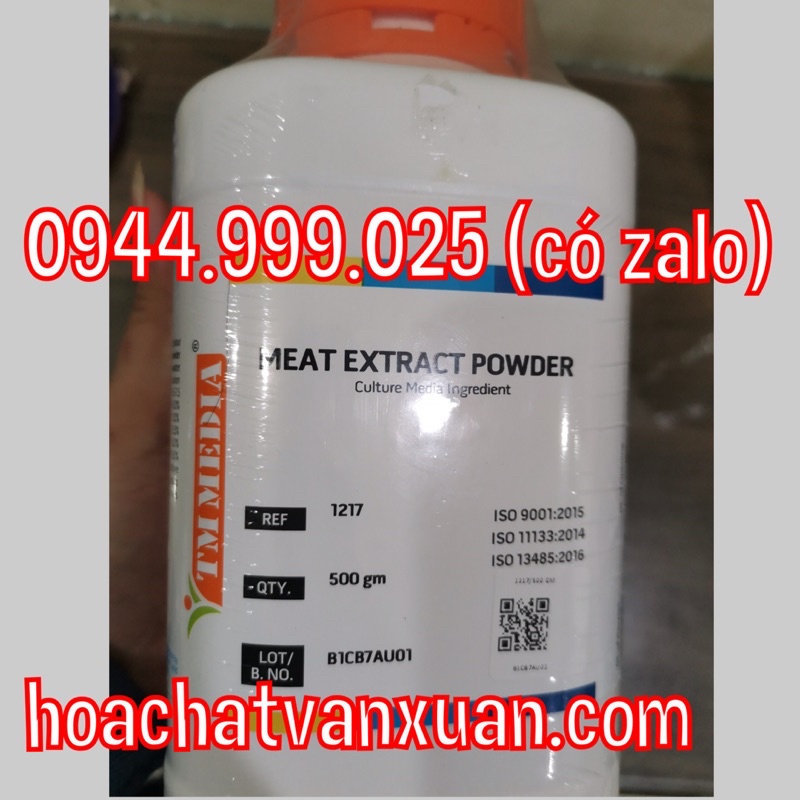 Meat extract cao thịt lọ 500g Titan Ấn độ nuôi cấy vi sinh đông trùng hạ thảo