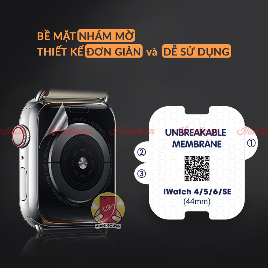 Combo 2 Miếng Dán Mặt Lưng PPF CHỐNG VÂN TAY Thế Hệ Mới Dành Cho Apple Watch SE / Watch Series 6