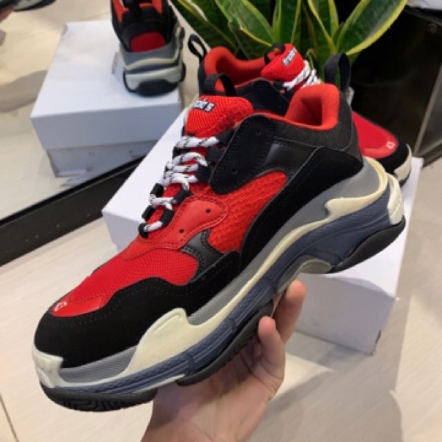 | Ảnh Thật | Giày Balen Trip Đen Đỏ Nam | BigBuy360 - bigbuy360.vn