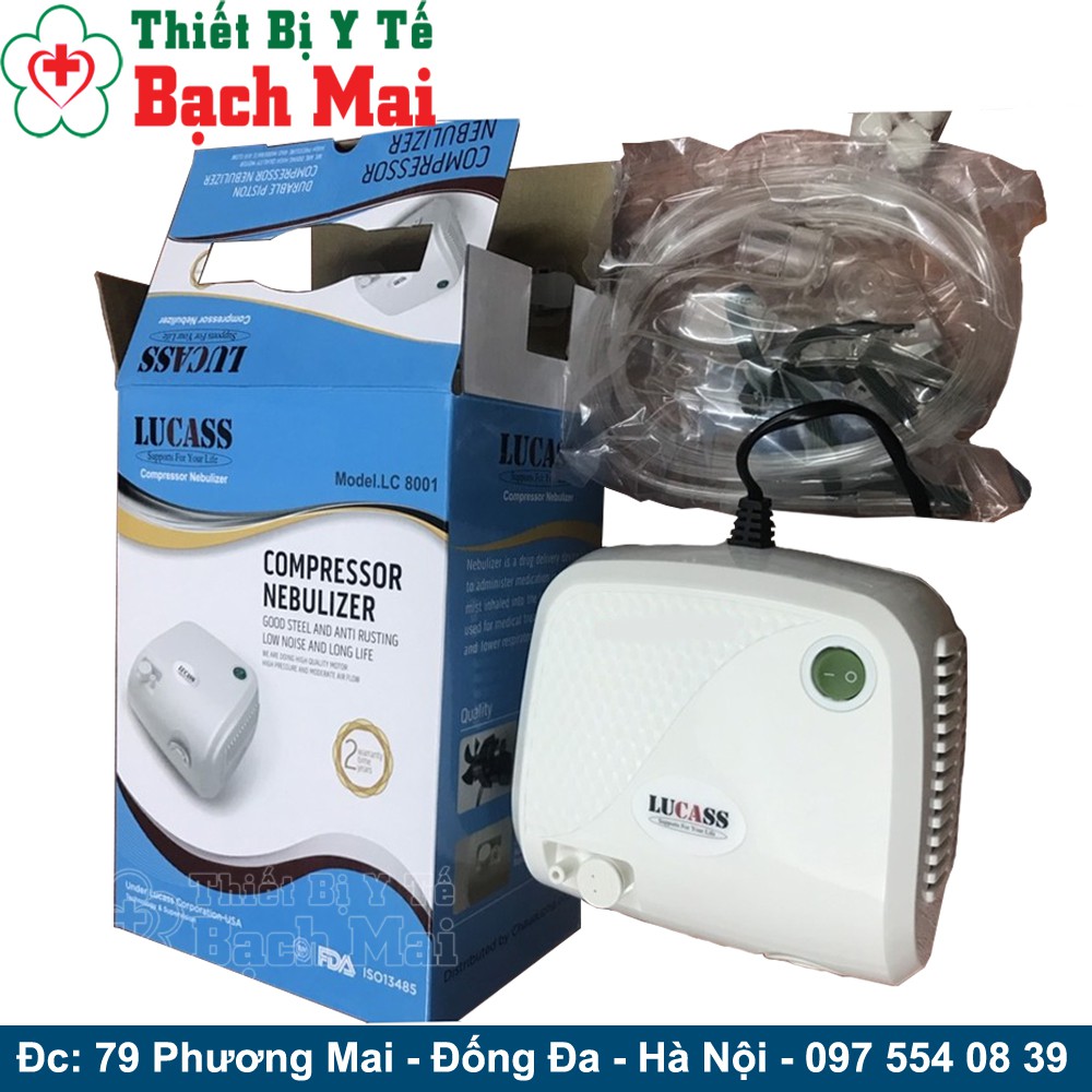 Máy Khí Dung Xông Mũi Họng Lucass LC8001