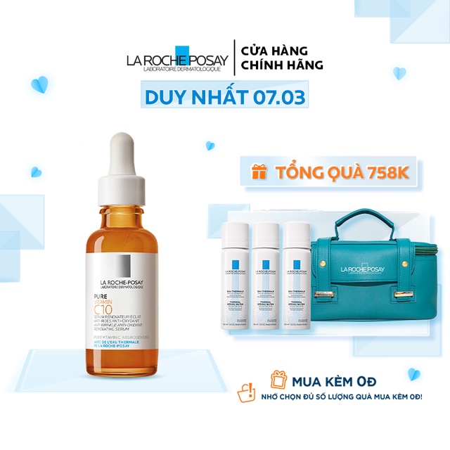 [Mã FMCGMALL giảm 8% đơn từ 250K] Dưỡng chất cải thiện làm sáng da La Roche Posay Pure Vitamin C10 30ml
