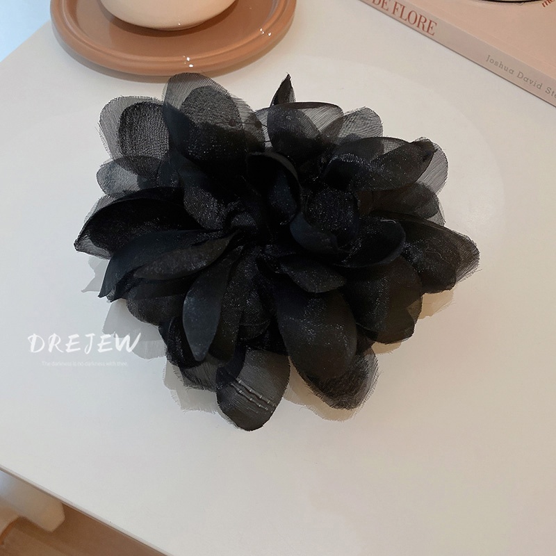 DREJEW Kẹp tóc hình hoa lưới Hàn Quốc sáng tạo dễ phối đồ
