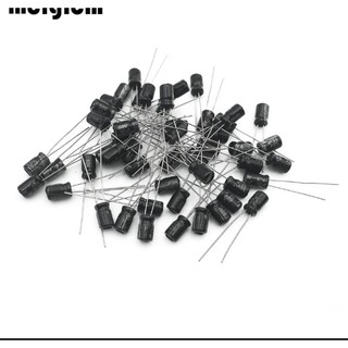 SET 50 CON LINH KIỆN ĐIỆN TỬ TỤ ĐIỆN NHÔM LOẠI 10UF 50V