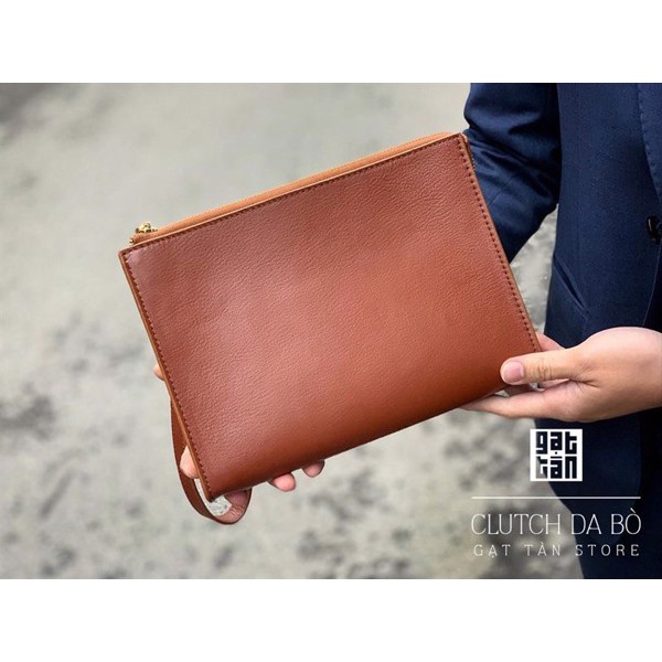 [BẢO HÀNH TRỌN ĐỜI] Clutch Nam / Clutch Công Sở Cao Cấp Hàng Đẹp Gạt Tàn Store / Cam Kết Da Bò Thật 100% - CL47